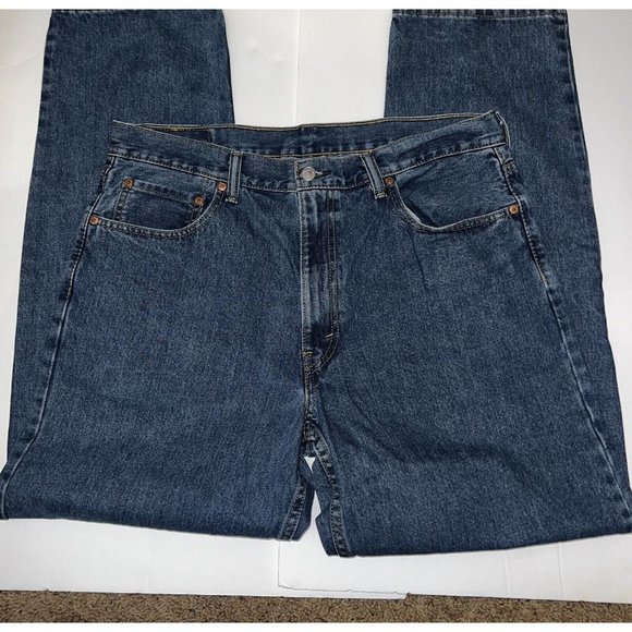 Levis Red Tab 550 Relaxed Fit Jeans 36 X 32 Medium Wash 100% Cotton - Picture 1 of 6